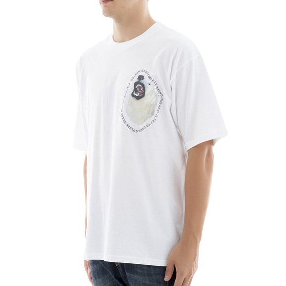 Golden Goose Men's Polar Bear Graphic Cotton T-Shirt White - Picture 3 of 5